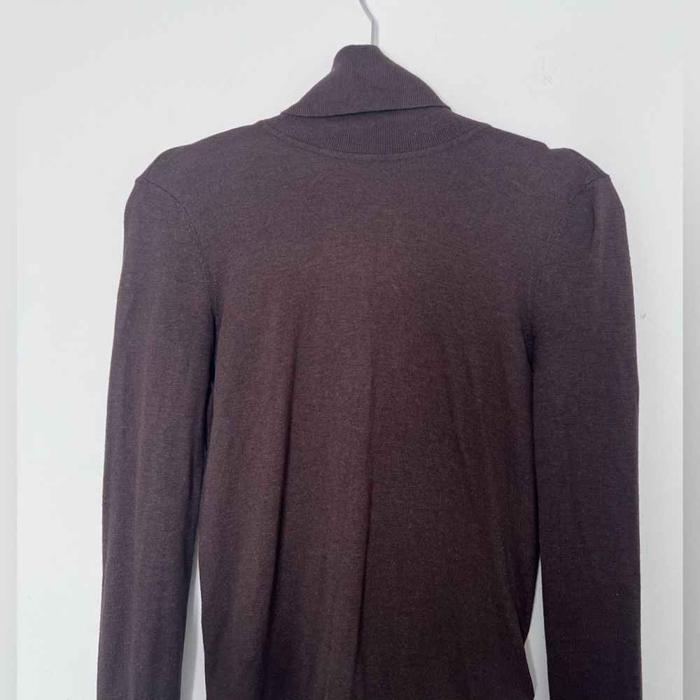 Polo Ralph Lauren dark brown turtleneck Sweater - Picture 2 of 4